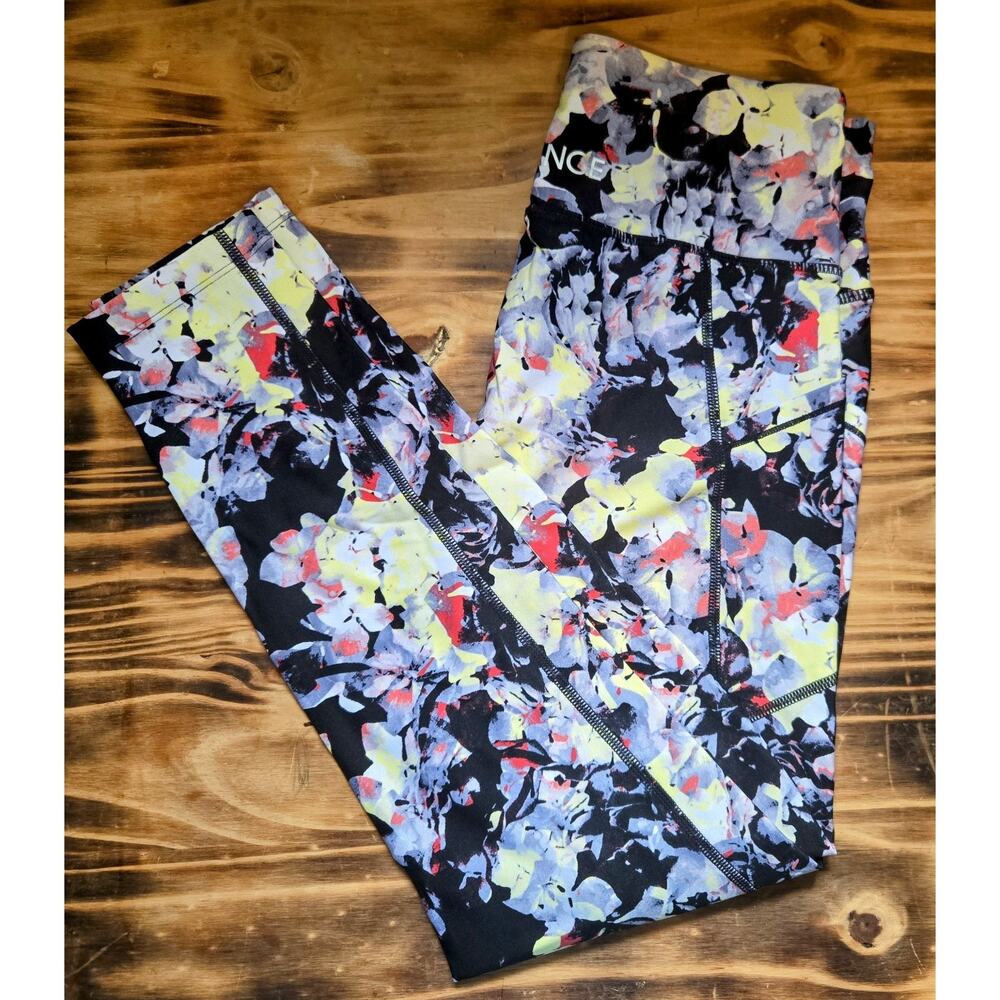 Calvin Klein Performance Women’s Athletic Leggings Floral Gym Workout Size S EUC